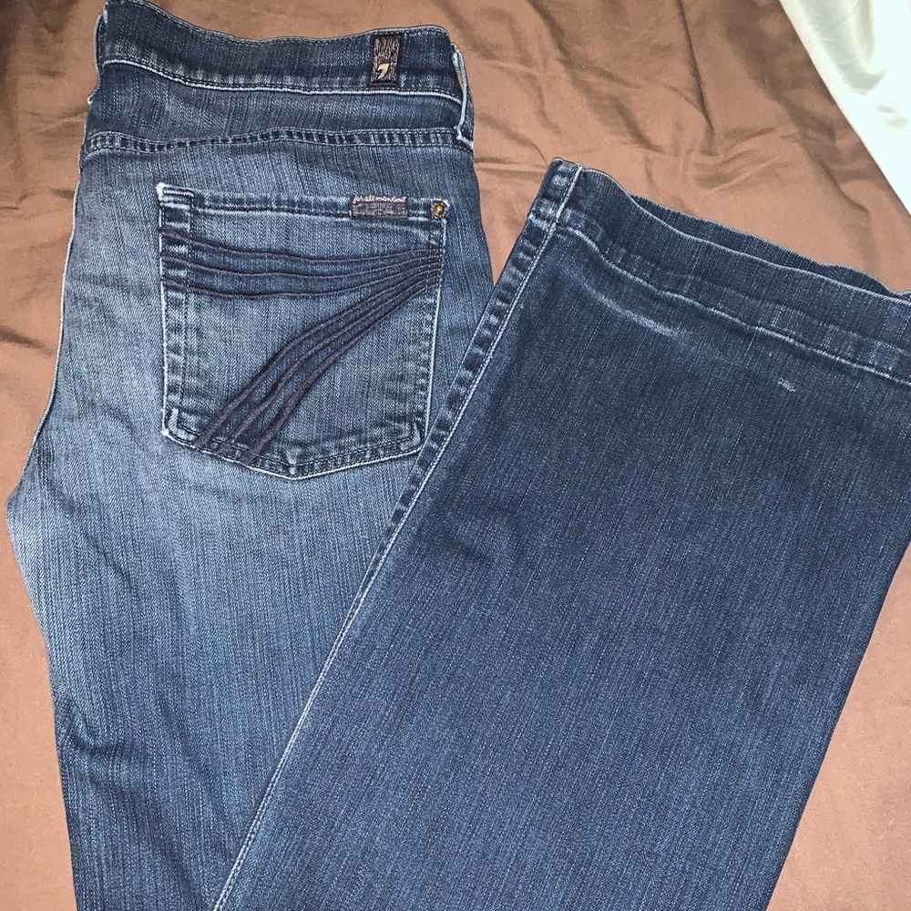 7FAM dojo low rise jeans